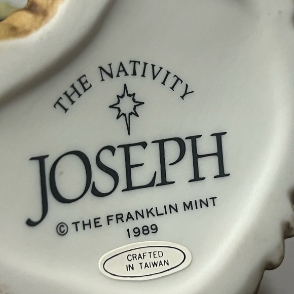 Franklin Mint Joseph The Nativity Ceramic Figurine Vintage 1989 - No Box - Picture 4 of 7